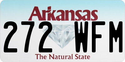 AR license plate 272WFM