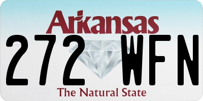 AR license plate 272WFN