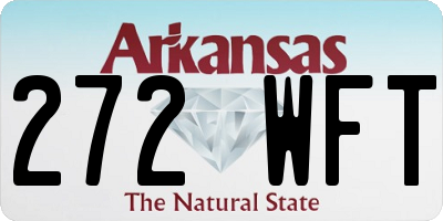AR license plate 272WFT