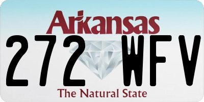 AR license plate 272WFV
