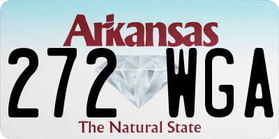 AR license plate 272WGA