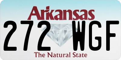 AR license plate 272WGF