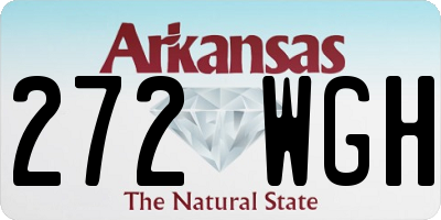 AR license plate 272WGH