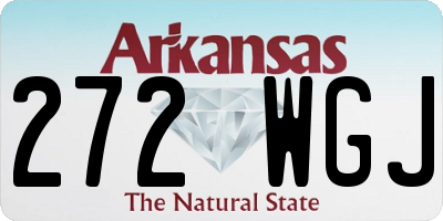 AR license plate 272WGJ