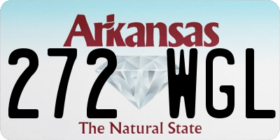 AR license plate 272WGL