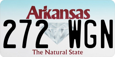 AR license plate 272WGN