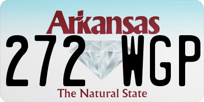 AR license plate 272WGP