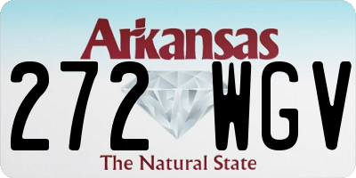 AR license plate 272WGV