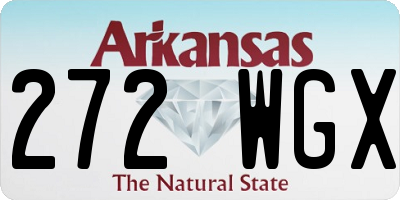 AR license plate 272WGX