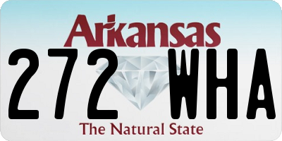 AR license plate 272WHA