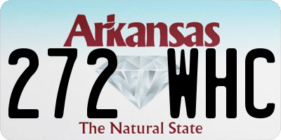 AR license plate 272WHC