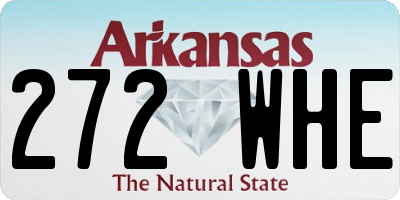 AR license plate 272WHE