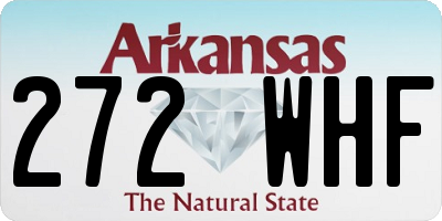 AR license plate 272WHF