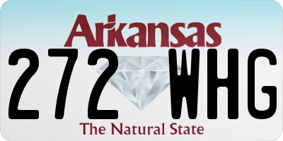 AR license plate 272WHG