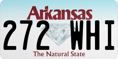 AR license plate 272WHI