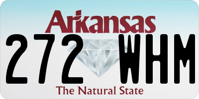 AR license plate 272WHM
