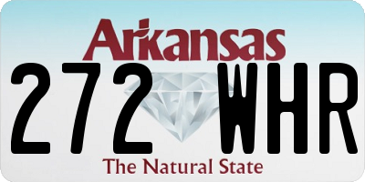 AR license plate 272WHR