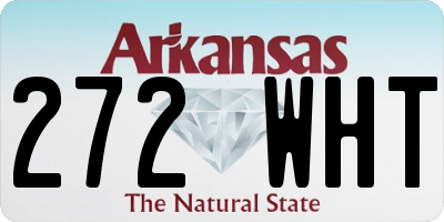 AR license plate 272WHT