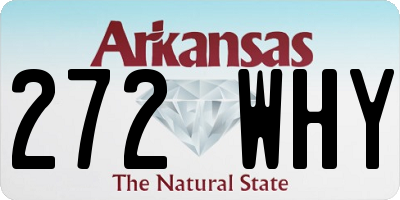 AR license plate 272WHY