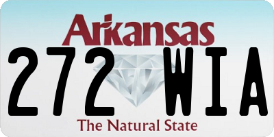 AR license plate 272WIA
