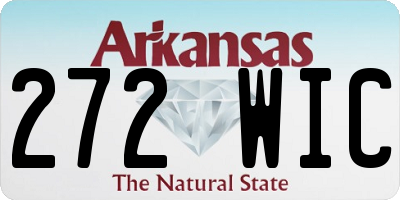 AR license plate 272WIC