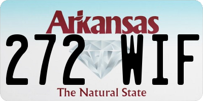 AR license plate 272WIF