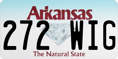 AR license plate 272WIG