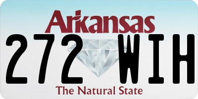 AR license plate 272WIH