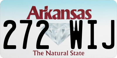 AR license plate 272WIJ