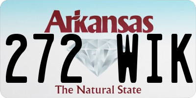 AR license plate 272WIK