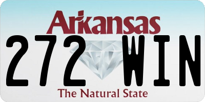 AR license plate 272WIN