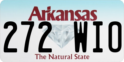 AR license plate 272WIO