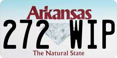 AR license plate 272WIP
