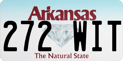 AR license plate 272WIT