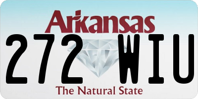 AR license plate 272WIU