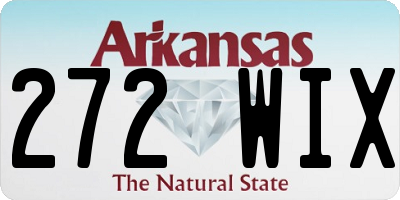 AR license plate 272WIX