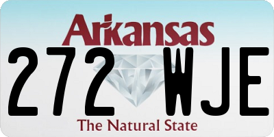 AR license plate 272WJE