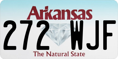 AR license plate 272WJF