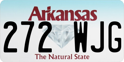 AR license plate 272WJG