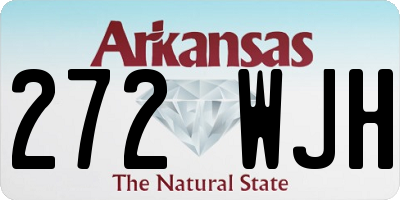 AR license plate 272WJH