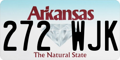 AR license plate 272WJK