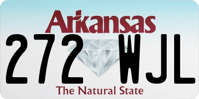 AR license plate 272WJL