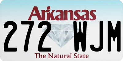 AR license plate 272WJM