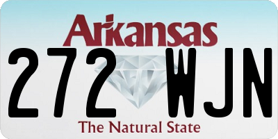 AR license plate 272WJN