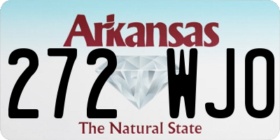 AR license plate 272WJO