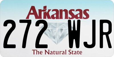 AR license plate 272WJR