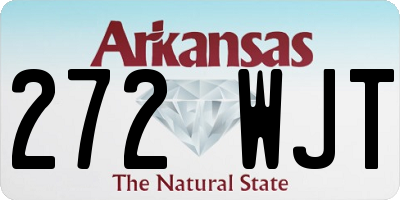 AR license plate 272WJT