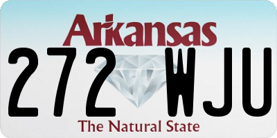 AR license plate 272WJU