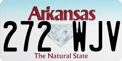 AR license plate 272WJV
