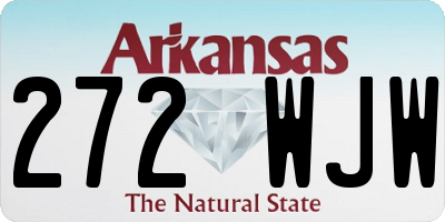 AR license plate 272WJW